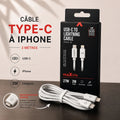 Câble rapide 27w USB-C vers Lightning 2 mètres – Personnalisable avec gravure ✨