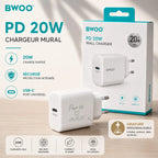 Chargeur rapide USB-C PD 20W – Personnalisable
