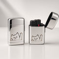 Briquet Gaz Personnalisé Gravé – Briquet Rechargeable au Gaz – Briquet tempête – Gravure Prénom, Initiale ou Motif – Cadeau Original