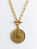 Scorpion - Collier astrologique zodiaque doré – Pendentif Scorpio en acier inoxydable - Gravure à la demande