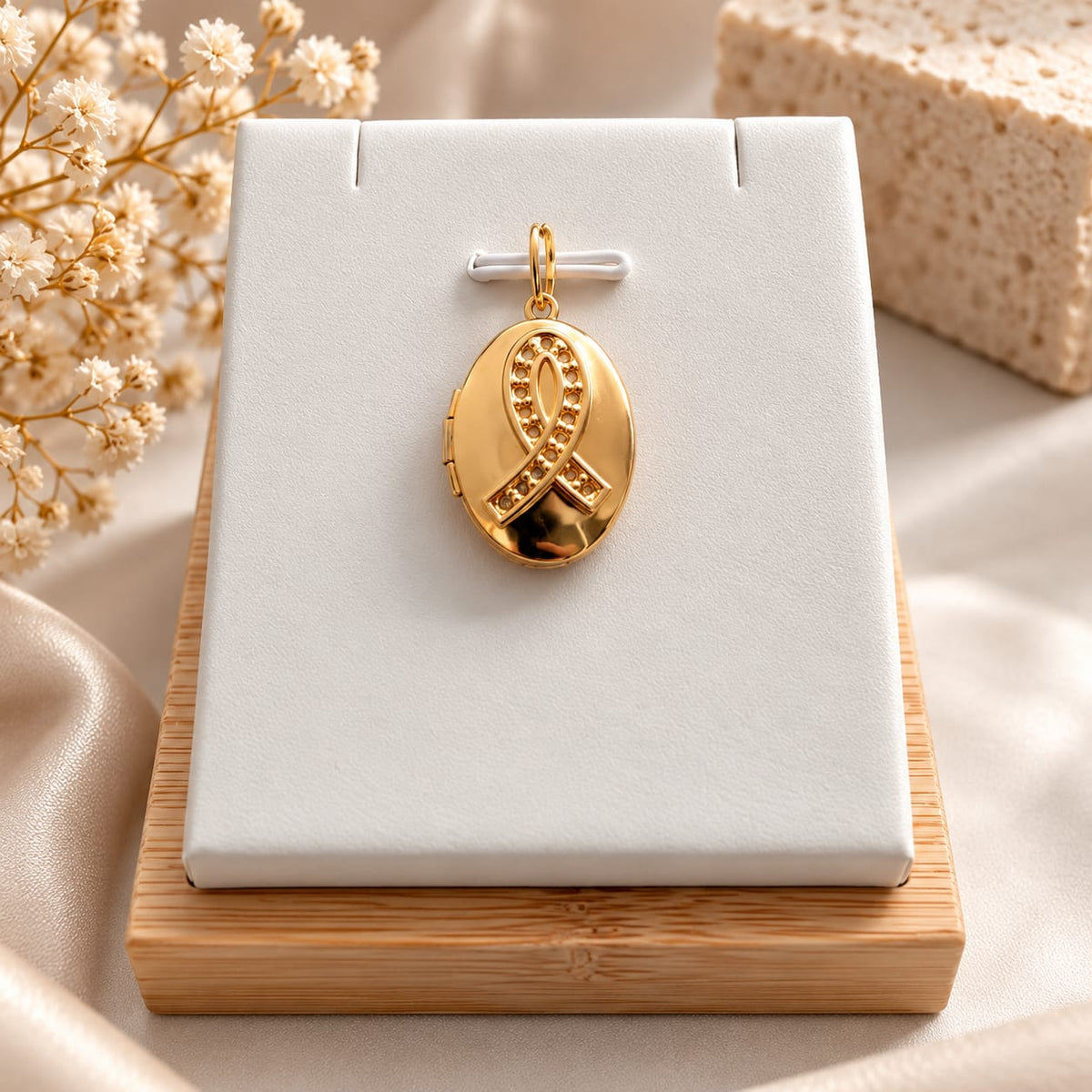 Pendentif Médaillon Personnalisé Gravé – Acier Inoxydable Plaqué Or – Médaillon Photo & Message – Bijou Cadeau souvenir Femme Homme mixte