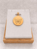 Balance - Collier astrologique zodiaque doré – Pendentif Libra en acier inoxydable - Gravure à la demande