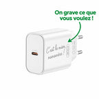 Chargeur rapide USB-C PD 20W – Personnalisable
