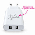 Chargeur Double USB REMAX RP-U35 – Personnalisable avec gravure