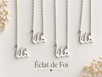 Collier Allah Argenté – Acier Inoxydable 45 cm | Mixte Homme & Femme