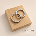 Créoles Argentées Harmonie – Boucles d’Oreilles Créoles Acier Intemporelles