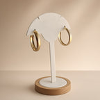 Boucles d'oreilles créoles classiques – Acier inoxydable plaqué or | Bijoux femme intemporels