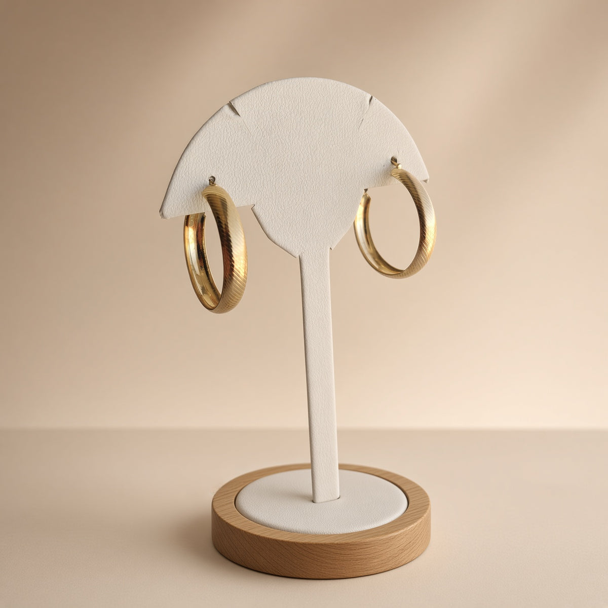 Boucles d'oreilles créoles classiques – Acier inoxydable plaqué or | Bijoux femme intemporels