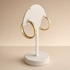 Boucles d'oreilles créoles classiques – Acier inoxydable plaqué or | Bijoux femme intemporels